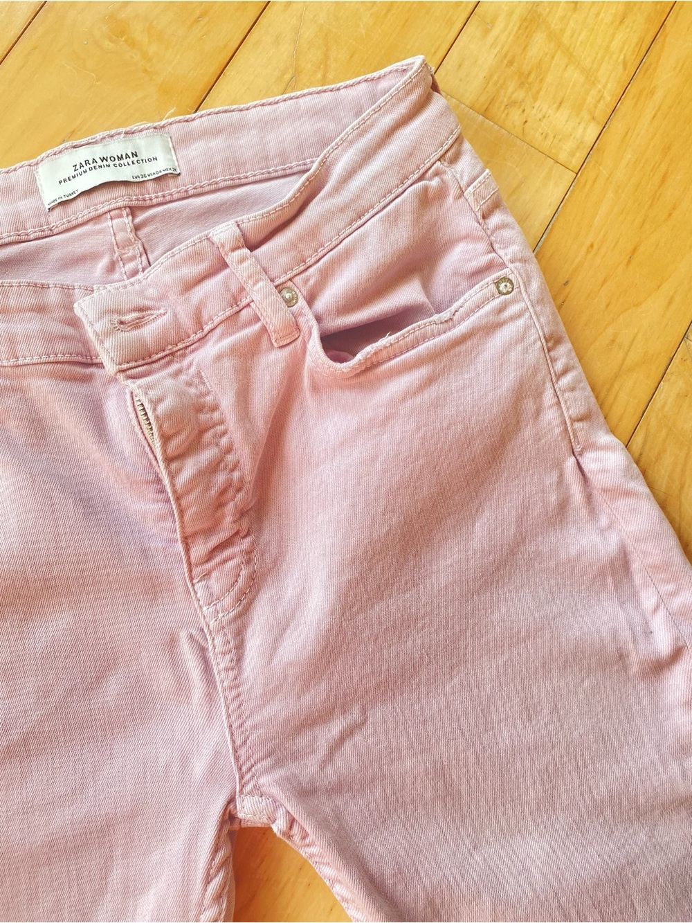 Zara Light Pink Skinny Jeans